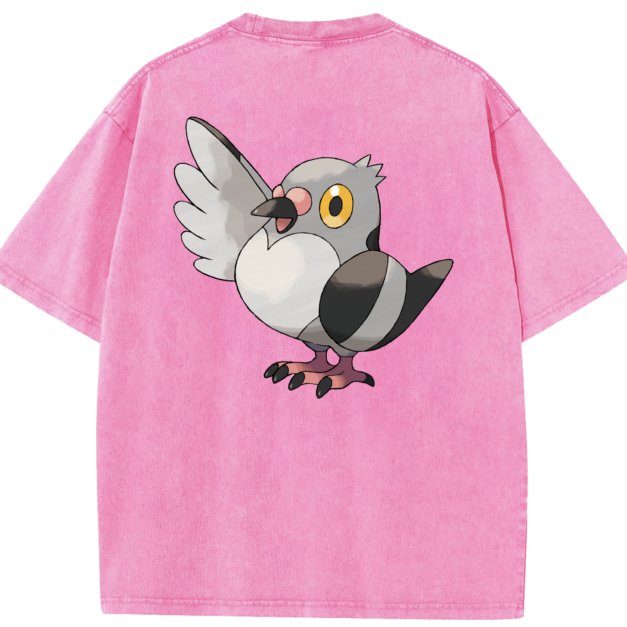 （画像用） ポケットモンスター Pokémon 綿100% ヴィンテージ風 半袖Tシャツ（背面プリント）